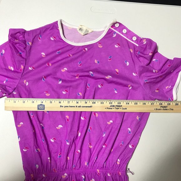 Vintage 1960s Summer Spring Print Dress Fit and Flare Belted - Picture 11 of 16